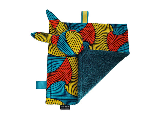 Baby Comforter - Splash Ankara Teal